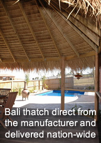 Bali thatch direct from the manufacturer and delivered nation-wide