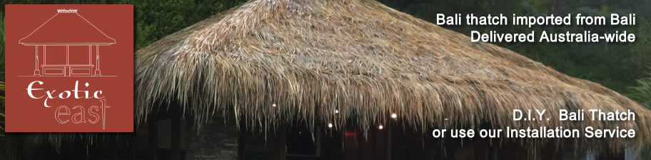 Live the resort lifestyle in your own backyard with Bali thatch roofing