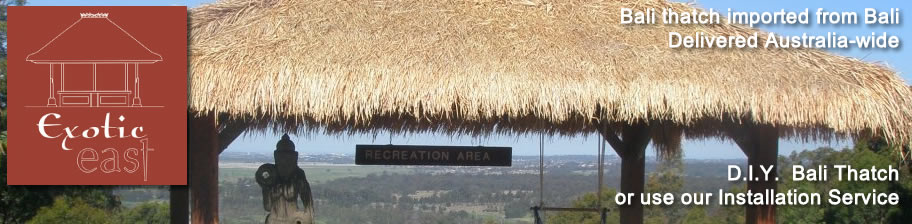 Functional, eco-friendly and easy to install Bali thatch