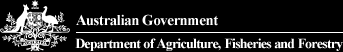 Logo link to Dept of Agriculture, Fisheries and Forestry